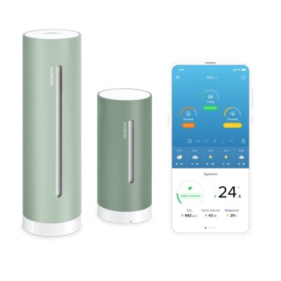 7. Netatmo NWS-M-EC cyfrowa stacja meteorologiczna Miętowy AC/Bateria Wi-Fi