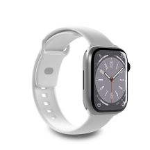 Pasek silikonowy Puro Icon do Apple Watch 42 / 44 / 45 / 49 mm - biały (2 szt.)