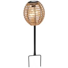 LAMPA SOLARNA KULA RATTAN BRĄZOWA PROGARDEN