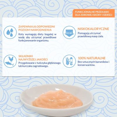 3. INABA Churu Skin&Coat Kurczak - przysmak dla kota - 4x14 g