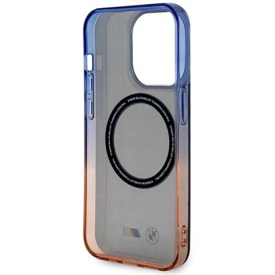 7. Etui BMW Gradient Bumper MagSafe na iPhone 14 Pro - szare