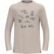Koszulka z długim rękawem męska ODLO Merino 200 Tourist T-Shirt Crew Neck l/s szara