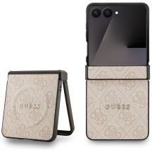 Etui Guess 4G Classic MagSafe na Samsung Galaxy Z Flip 7 - różowe