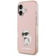 2. Etui Karl Lagerfeld IML Aquarelle Choupette & Logo MagSafe na iPhone 17 - różowe