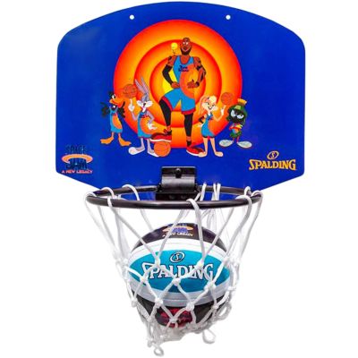3. Tablica do koszykówki Mini Spalding Space Jam Tune Squad fioletowo-pomarańczowa 79005Z