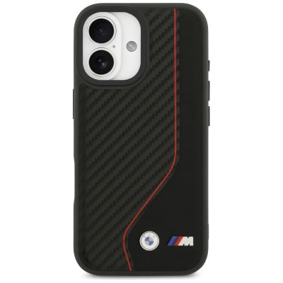 11. Etui BMW M Carbon Line & Logo MagSafe na iPhone 17 - czerwone