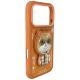 4. Etui Nimmy Cool&Cute 2.0 Cat na iPhone 17 Pro z magnetyczną zawieszką - pomarańczowe