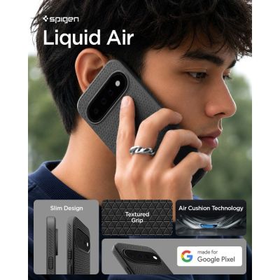 8. Etui Spigen Liquid Air na Google Pixel 11 - czarne matowe