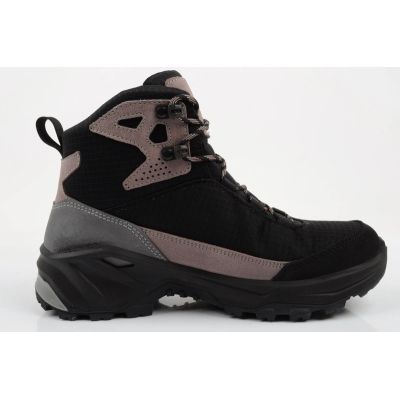 4. Aku buty sportowe trekkingowe damskie Adapta Gore-tex skórzane czarne różowe