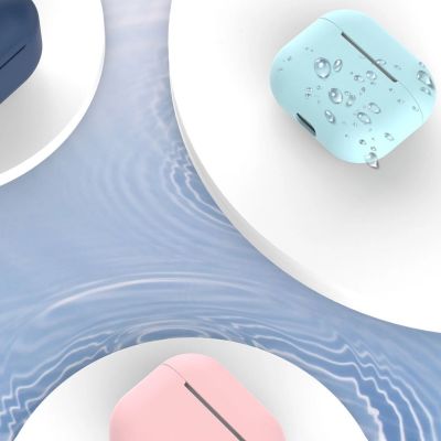 7. Etui do AirPods 2 / AirPods 1 silikonowy miękki pokrowiec na słuchawki różowy (case C)