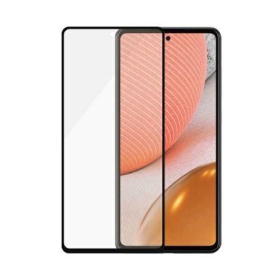 3. Szkło PanzerGlass E2E Microfracture antybakteryjne na Samsung Galaxy A72 - z czarną ramką