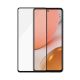 3. Szkło PanzerGlass E2E Microfracture antybakteryjne na Samsung Galaxy A72 - z czarną ramką
