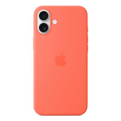 Silikonowe etui Apple iPhone 16 Plus z MagSafe - Tangerine