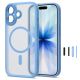 2. Etui Tech-Protect MagPeak MagSafe CC na iPhone 17 - niebieskie matowe