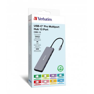 Stacja/replikator Verbatim CMH-13 USB-C (32153)