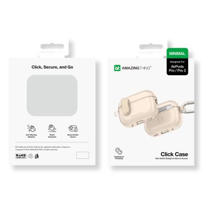 4. Etui silikonowe AMAZINGTHING Minimal Case do AirPods Pro 2 - pustynne