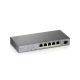 7. Switch Zyxel GS1350-6HP 6p PoE (PoE+: 3;PoE++: 2) 60W Managed Gigabit