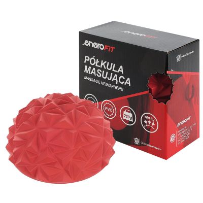 2. PÓŁKULA SENSORYCZNA DO MASAŻU DIAMENT BORDOWA ENERO FIT