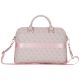 2. Torba Guess 4G Zipper Pocket Triangle Logo na laptopa 15" - różowa