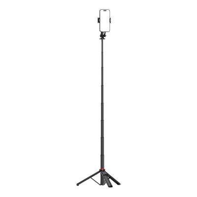 10. Wozinsky Selfie stick WC1Y2S teleskopowy tripod 1.3m ze stopu aluminium z uchwytem na telefon - czarny