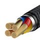 6. Baseus Cafule kabel przewód USB Typ C SuperCharge 40W Quick Charge 3.0 QC 3.0 1m szaro-czarny (CATKLF-PG1)