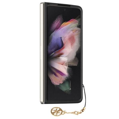 4. Etui Guess 4G Charms Collection na Samsung Galaxy Z Fold 5 - szare