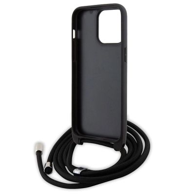 6. Etui Karl Lagerfeld Crossbody Saffiano Metal Pin Karl&Choupette na iPhone 15 Pro Max - czarne