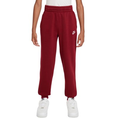 Spodnie dla dzieci Nike Sportswear Club Fleece czerwone FD3008 608 S