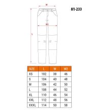 Spodnie robocze 5-kieszeniowe DENIM, czarne, rozmiar S