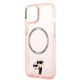 6. Etui Karl Lagerfeld Iconic Karl&Choupette MagSafe na iPhone 14 Plus - różowe