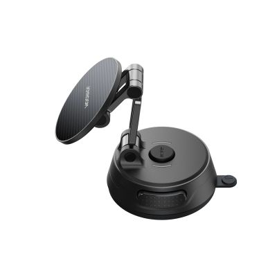 6. Joyroom JR-ZS510 Gel Suction Cup MagSafe Foldable Car Phone Mount - Gunmetal Black