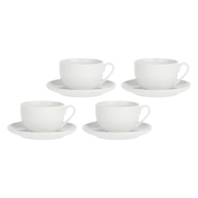 2. LA PORCELLANA BIANCA CORTE Zestaw 4 filiżanek ze spodkiem 450 ml