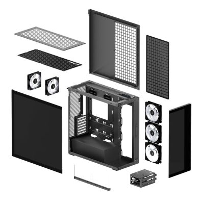 8. Obudowa CASE MIDITOWER EATX bez zasilacza XTENDER Black ACPCC00018A ARCTIC