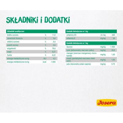 5. Josera Filet kurczak z kaczką - saszetka 85g