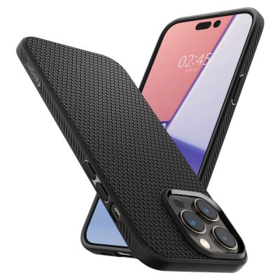 16. Etui Spigen Liquid Air na iPhone 14 Pro - czarny mat