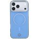 3. Etui Mercedes Double Layer Iconic Logo MagSafe na iPhone 18 Pro Max / 17 Pro Max - niebieskie