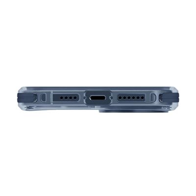 3. Etui UNIQ Combat Magclick Charging do iPhone 15 Pro - niebieskie