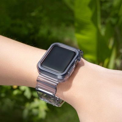 3. Silikonowa opaska pasek bransoleta bransoletka etui Strap Light Set do zegarka Apple Watch 42 mm - czarna