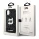 8. Etui Karl Lagerfeld Glitter Choupette Patch na iPhone 11 / Xr - czarne