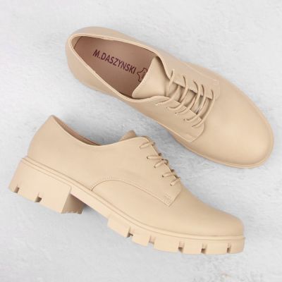 7. Półbuty M.Daszyński W SAN33C beżowe