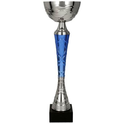 4. Puchar metalowy srebrno-niebieski TUMAS BL