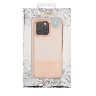 5. Kingxbar Plain Series etui pokrowiec do iPhone 13 Pro silikonowa obudowa różowy