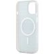 7. Etui DKNY IML Mono & Stripe MagSafe na iPhone 15 / 14 / 13 - niebieskie