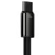 7. Baseus Tungsten Gold kabel USB-A - USB-C 480Mb/s 100W 2m czarny (CAWJ000101)