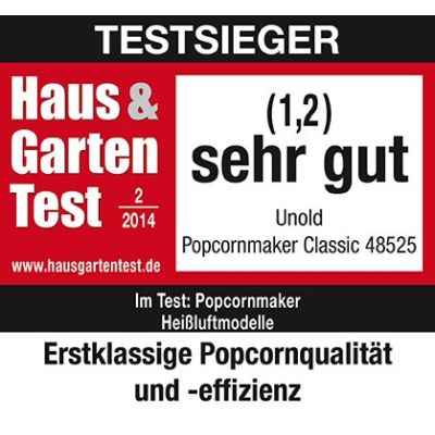 8. Unold Classic urządzenie do robienia popcornu Czerwony, Srebrny, Biały 900 W