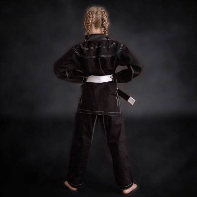 13. Kimono / GI do BJJ dla dzieci Czarne + pas GRATIS - X-SERIES M0