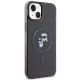 4. Etui Karl Lagerfeld Karl&Choupette Glitter MagSafe na iPhone 15 Plus - czarne