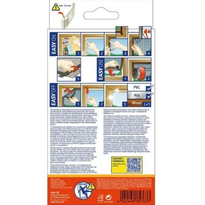 3. TESA Insect Stop moskitiera Okno Antracyt