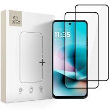 Szkło hartowane Tech-Protect Glass Fit+ 2-Pack na Motorola Moto G57 / G57 Power / G67 Power - czarne