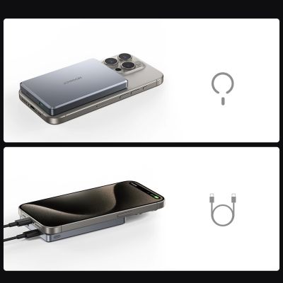 13. Powerbank Joyroom JR-PBM08 Pro 10000mAh ultracienki - szary